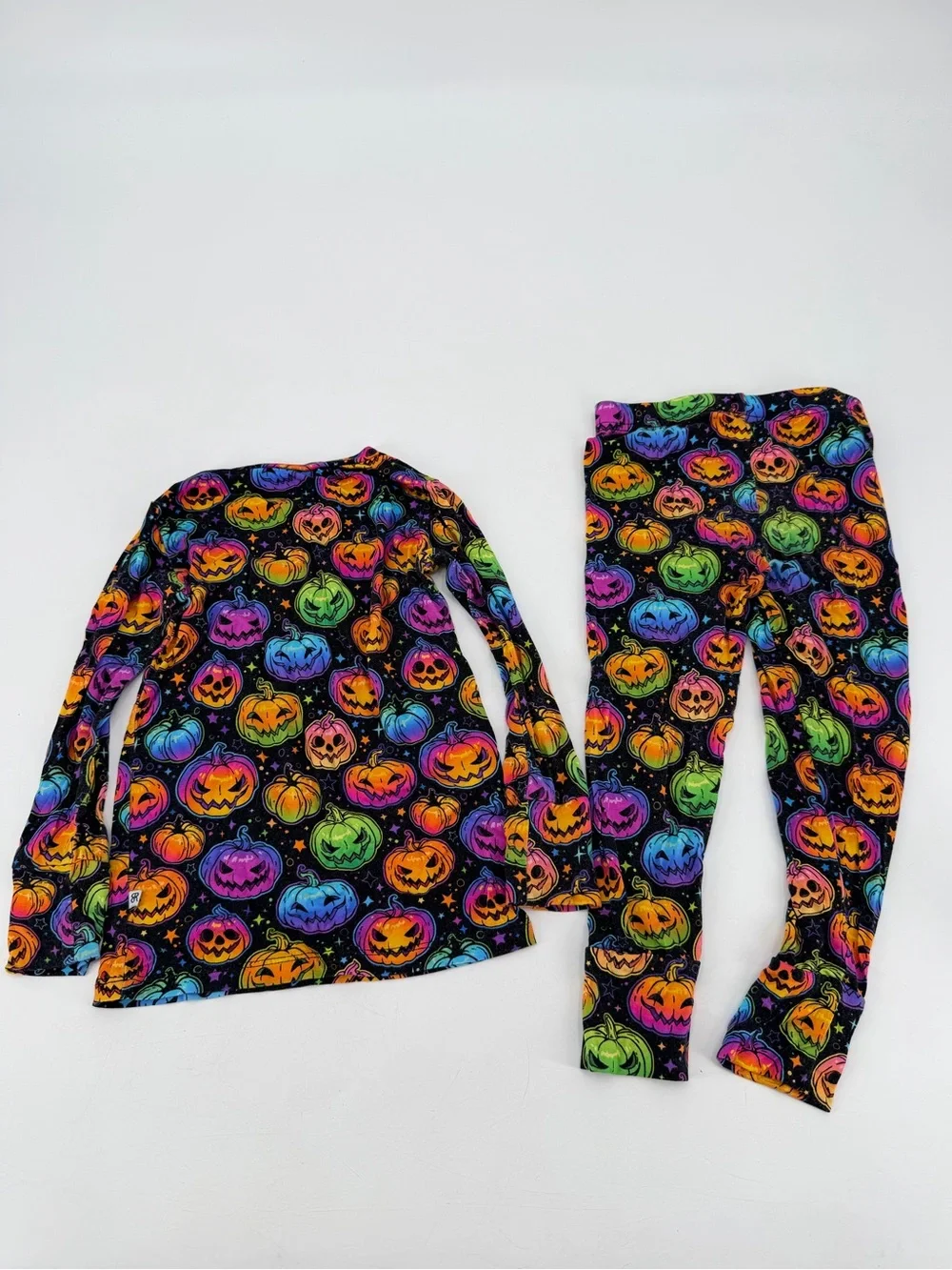 Bums & Roses Halloween Pumpkin Pajamas 4T 4